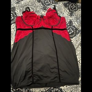 Torrid red and black lingerie